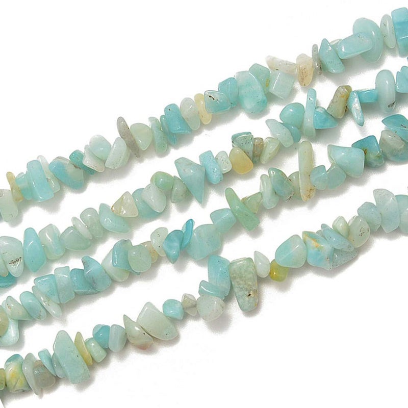PLTbeads 5-8mm Natral Healing Gemstone Waist Bracelets Necklace Kit Irregular Stone DIY Crafts Design Jewelry Making 1 Strand per Bag Approxi 34 inch ( ite Chips) - Image 5